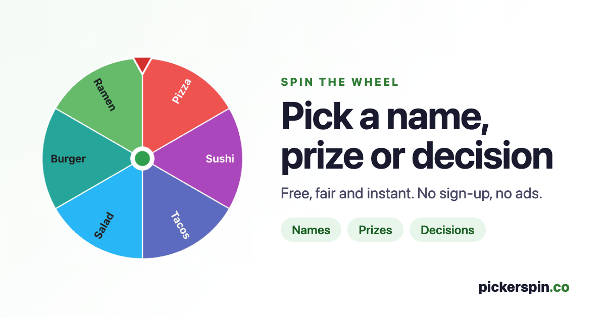 Is Your Spinner Actually Random? Test It Yourself | PickerSpin